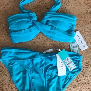 Seafolly Swim Goddess Bandeau and Hipster Bottoms